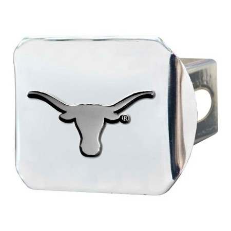 Fanmats University of Texas - 3-D Chrome Hitch Cover 3-3/8" x 4" - 14999
